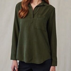 Bella Dahl Olive Green Shirt